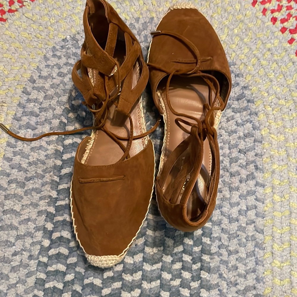 Aquazurra Lace Up Espadrilles Size 9